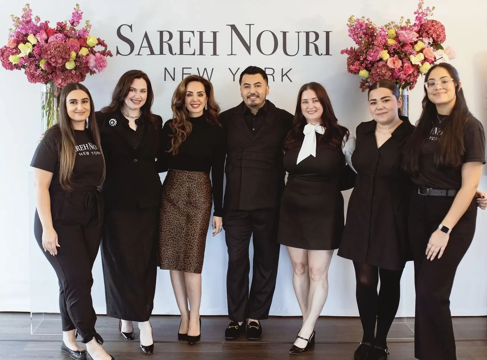 image shows the sareh nouri team for bridal new york fashion week 2026