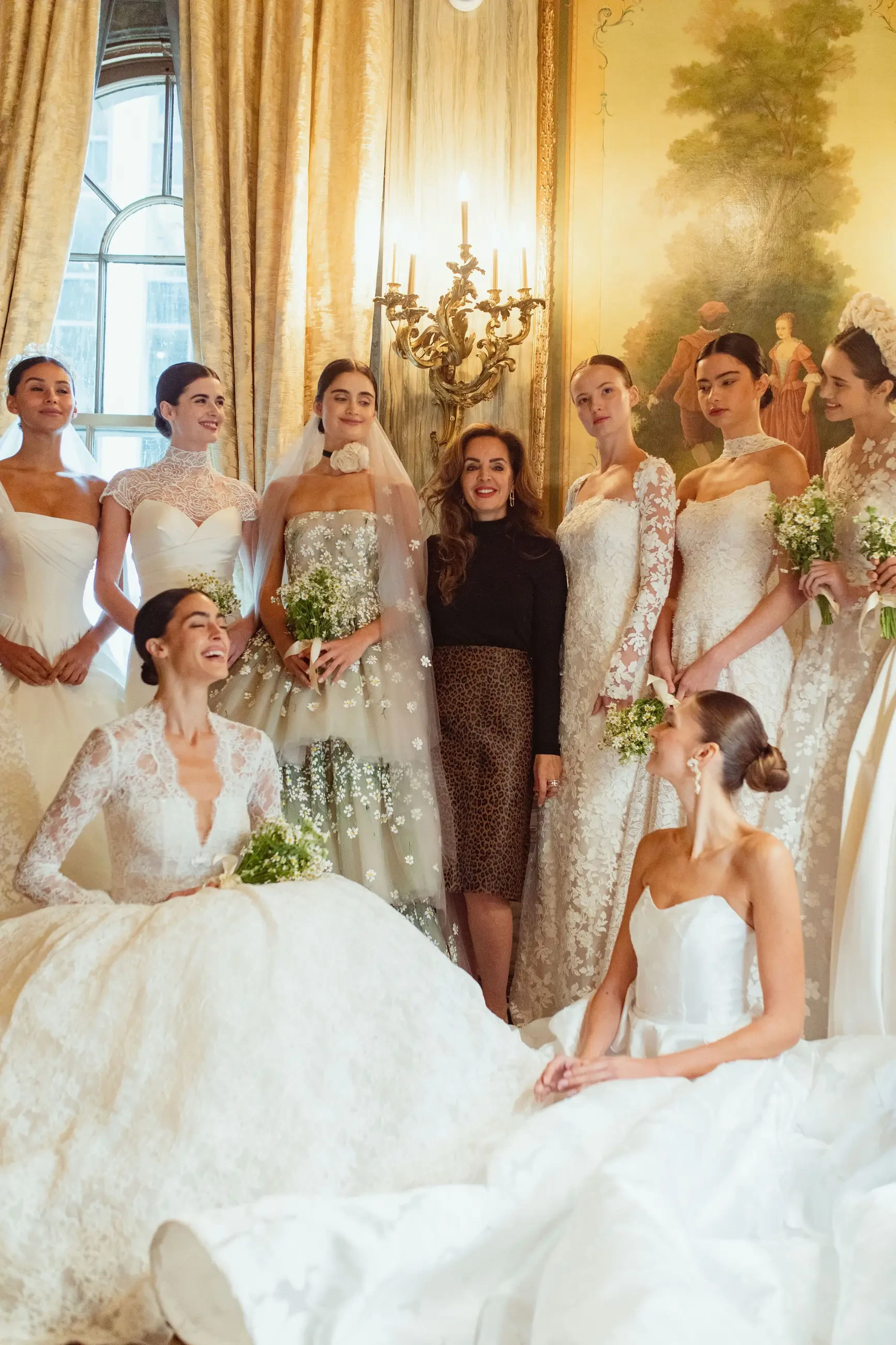 image shows the sareh nouri team and models at nybfw 2026