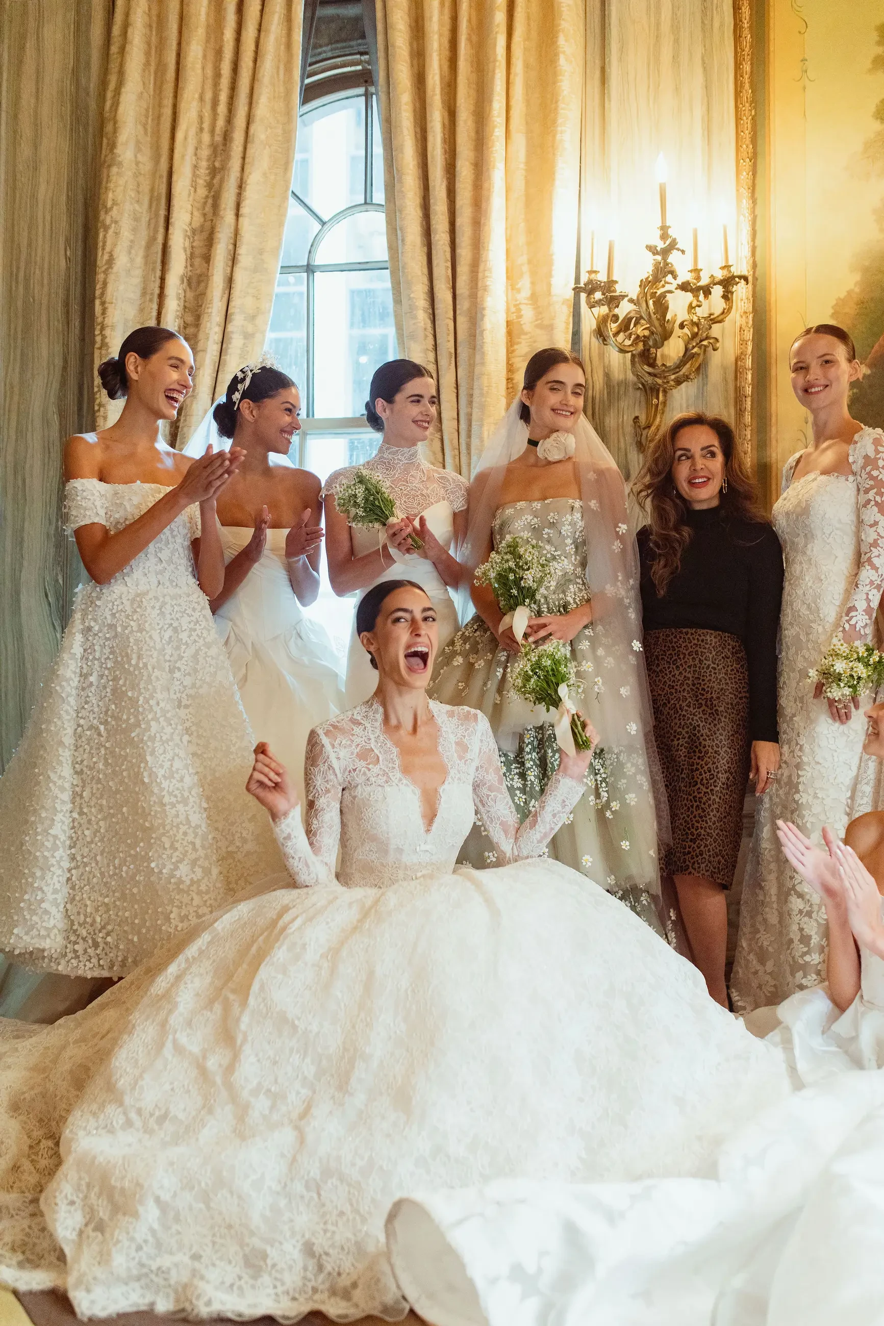 image shows the sareh nouri team and models at nybfw 2026