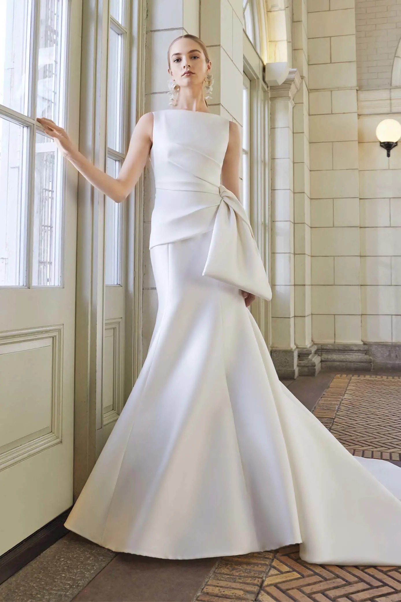 Model wearing a A-Line style dress