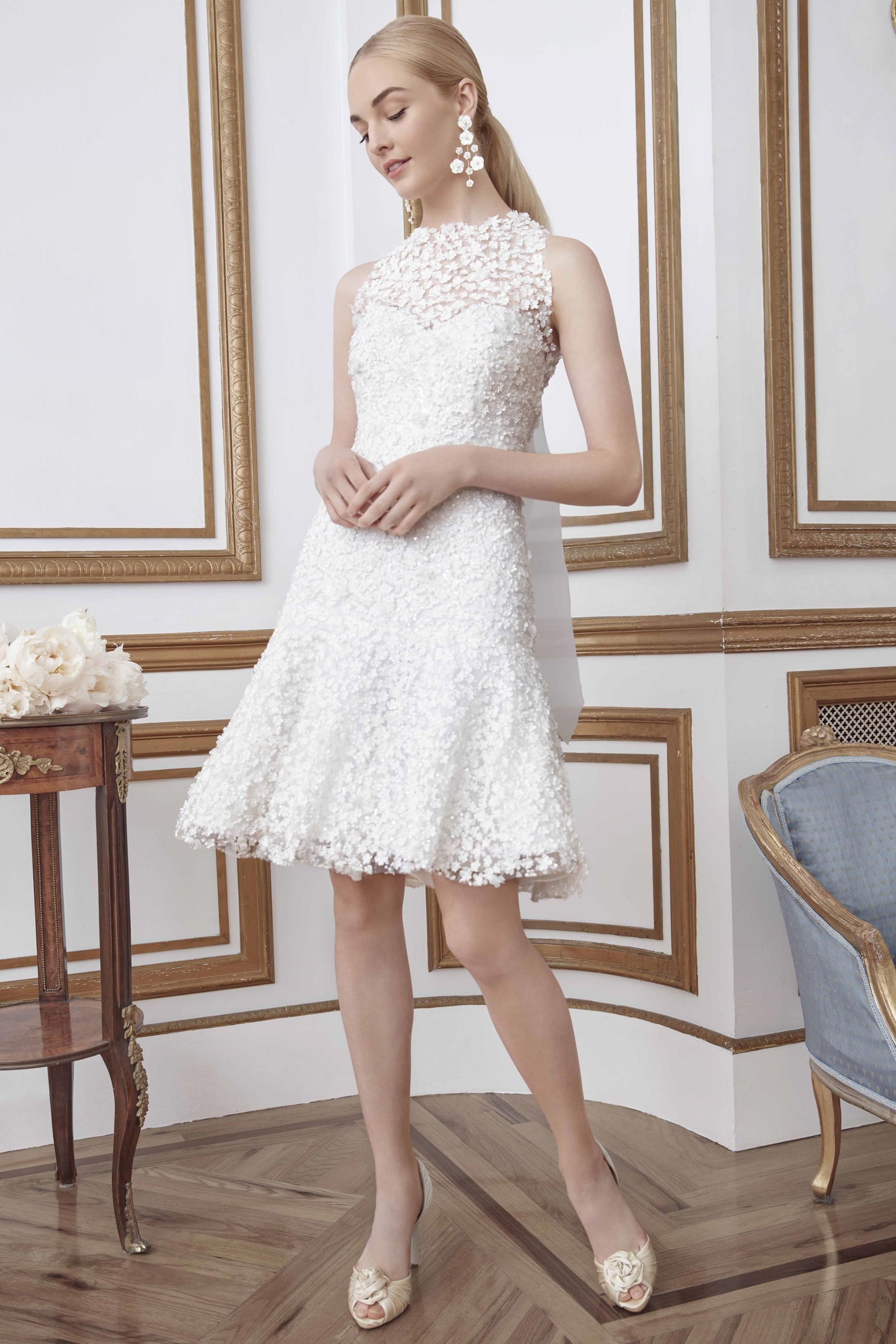 Statement Making Short Wedding Gowns
