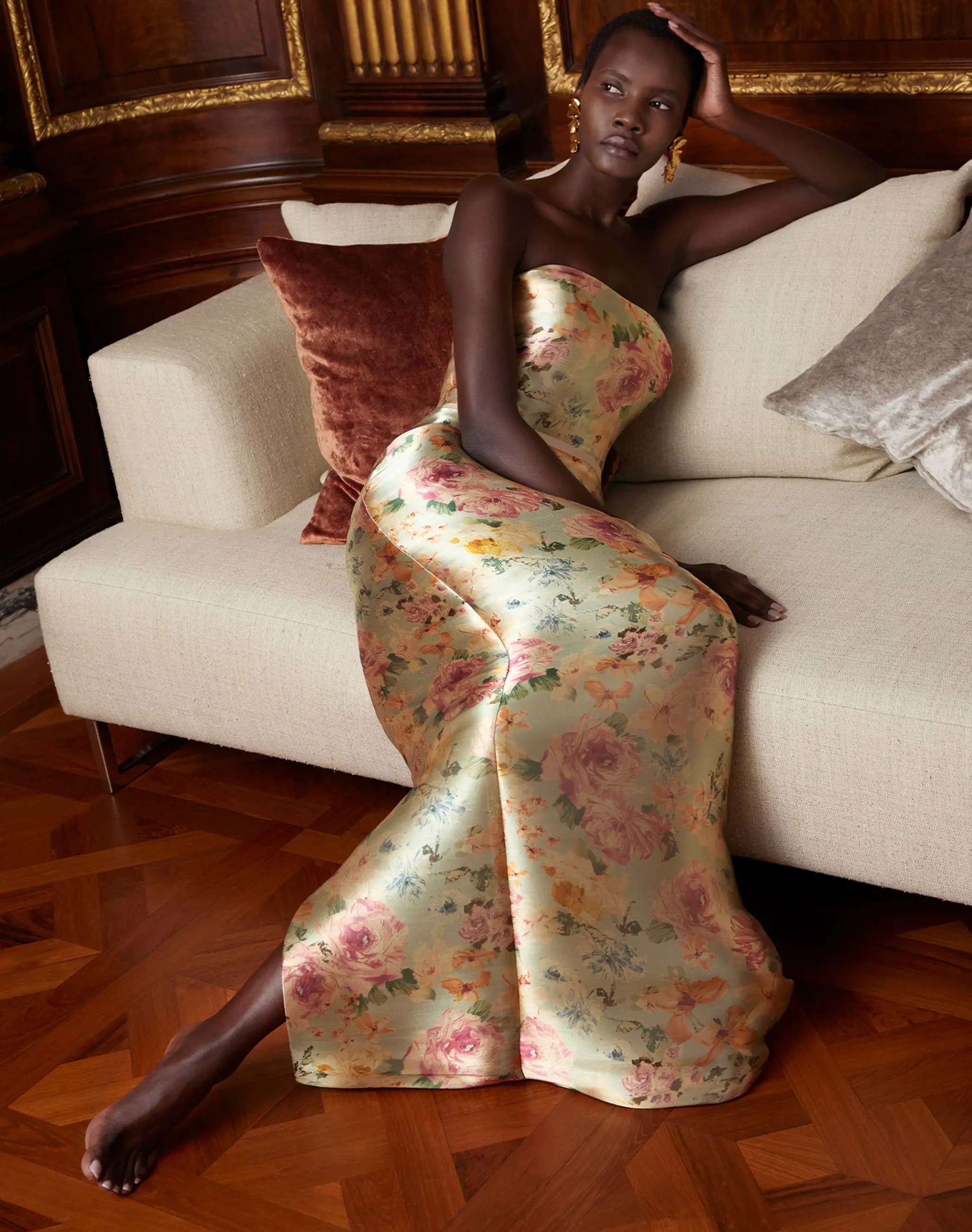 Photo of Model wearing a Sareh Nouri Gown