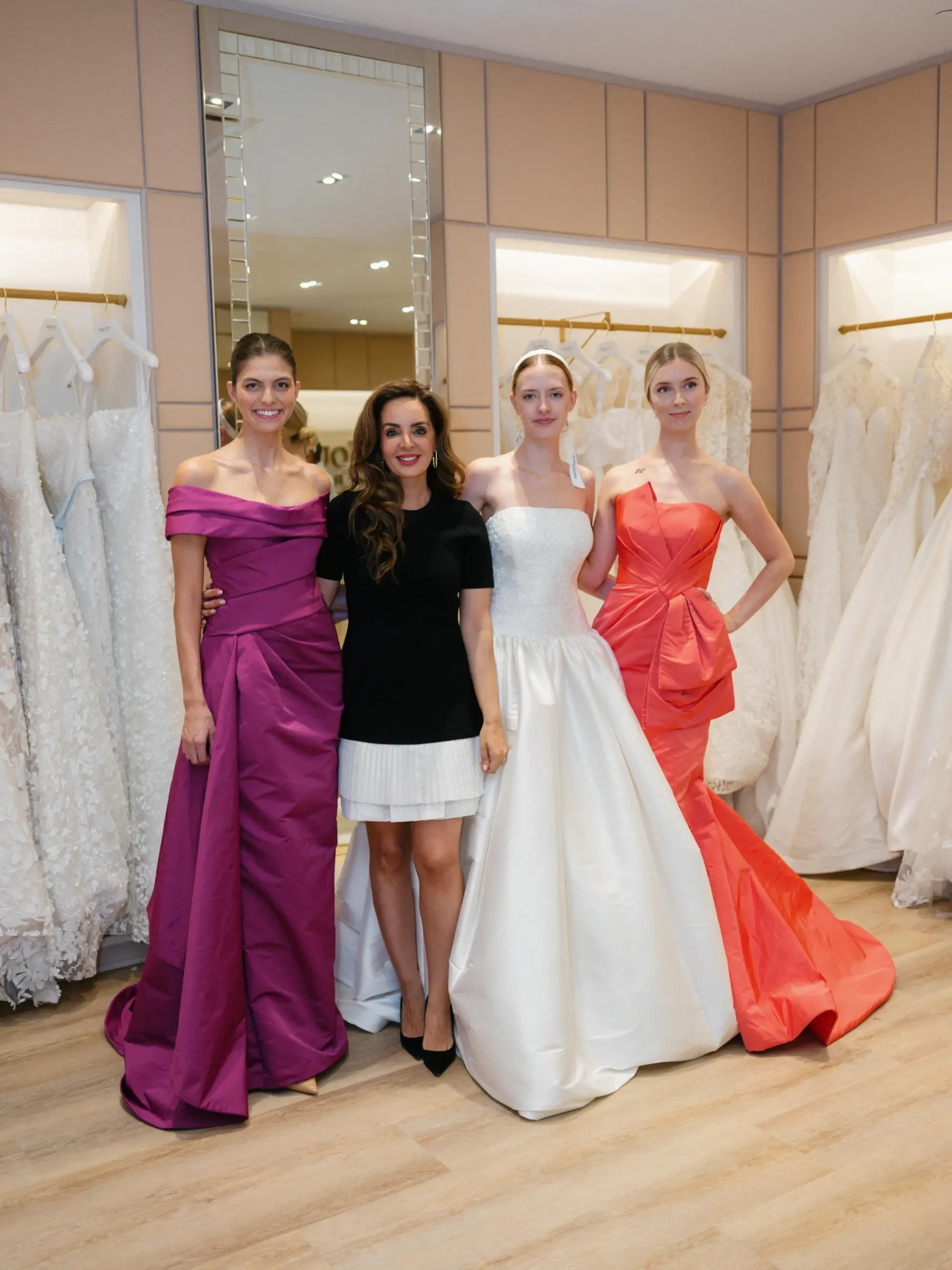 image shows family and friends at sareh nouri chevy chase location opening